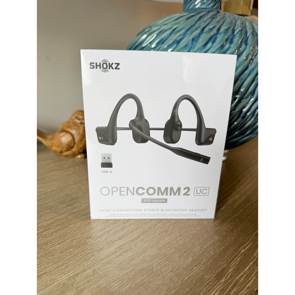 Shokz OpenComm2 UC Bone Conduction Headset Black One Size